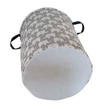 Load image into Gallery viewer, KUNRO Large Sized Storage Basket Waterproof Coating Organizer Bin Laundry Hamper for Nursery Clothes Toys (Elephant)