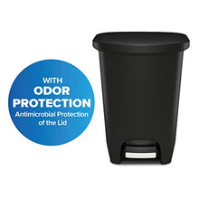 Load image into Gallery viewer, GLAD GLD-74030 Plastic Step Trash Can with Clorox Odor Protection of The Lid | 13 Gallon, 50 Liter, Black