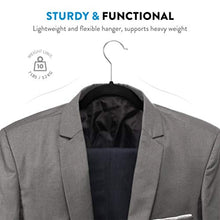Load image into Gallery viewer, Zober Non-Slip Velvet Hangers - Suit Hangers (50-pack) Ultra Thin Space Saving 360 Degree Swivel Hook Strong and Durable Clothes Hangers Hold Up-To 10 Lbs, for Coats, Jackets, Pants, & Dress Clothes