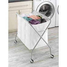 Load image into Gallery viewer, Whitmor 3 Section Laundry Sorter - Collapsible with Heavy Duty Wheels