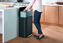 Load image into Gallery viewer, Kohler K-20940-BST 13-Gallon Step Trash Can, Black Stainless,Black Stainless Steel