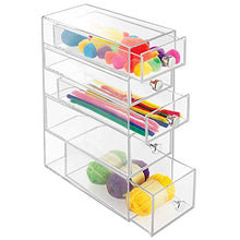 Load image into Gallery viewer, iDesign Clarity Plastic Cosmetic 5-Drawer Organizer, Jewelry Countertop Organization for Vanity, Bathroom, Bedroom, Desk, Office, 3.25" x 7" x 9.75", Clear