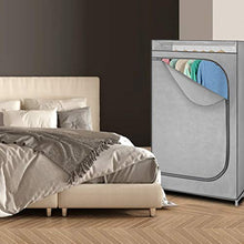 Load image into Gallery viewer, Whitmor Clothes Rack with Cover Portable Wardrobe Clothes Closet with Hanging Rack – 36” W x 64” H x 19.75” D – Perfect for Home, Storage Room, Dorm, etc. – Not for Outside Use - No-Tool Assembly
