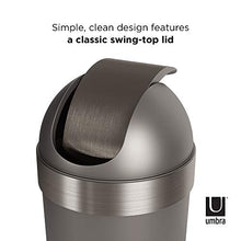 Load image into Gallery viewer, Umbra Venti Swing-Top 16.5-Gallon Kitchen Trash Large, 35-inch Tall Garbage Can for Indoor, Outdoor or Commercial Use, Pewter