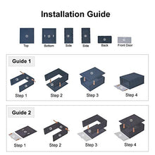 Load image into Gallery viewer, SneakNeat Sneaker Storage Container - 10-Piece Black Shoe Box Set with Drop Front - Store Up to Mens USA Size 13 Size - Stackable Organizer Stores, Protects, Displays Sneakers Collection