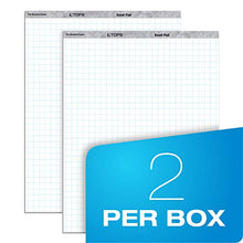 Load image into Gallery viewer, TOPS Standard Easel Pads, 3-Hole Punched, 27 x 34 Inch, 1" Grid, White, 50 Sheets/Pad, Carton of 2 Pads (7902)