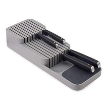 Load image into Gallery viewer, Joseph Joseph Drawer Store Organizer Tray, Knife Block, Gray
