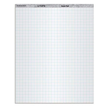 Load image into Gallery viewer, TOPS Standard Easel Pads, 3-Hole Punched, 27 x 34 Inch, 1" Grid, White, 50 Sheets/Pad, Carton of 2 Pads (7902)