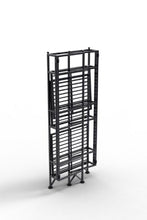 Load image into Gallery viewer, Convenience Concepts Xtra Storage 3-Tier Folding Metal Shelf, Black