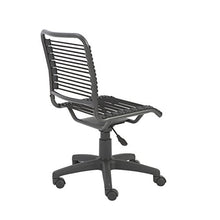 Load image into Gallery viewer, Euro Style Bungie Low Back Adjustable Office Chair, Black Bungies with Graphite Black Frame