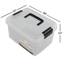 Load image into Gallery viewer, Nicesh 4.5 L Plastic Storage Box, Clear Latch Box, 4-Pack