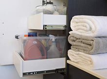 Load image into Gallery viewer, Rubbermaid Cleverstore Clear 30 QT Pack of 6 Stackable Plastic Storage Containers with Durable Latching Clear Lids