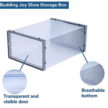 Load image into Gallery viewer, Shoe Storage Box 12 PCS Stackable Shoe Organizer Shoe Box Organizers Shoe Boxes Clear Plastic Stackable Sneaker Storage Shoe Containers with Drop Front