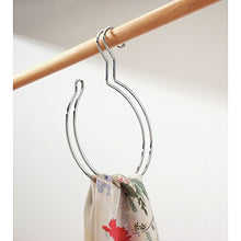 Load image into Gallery viewer, iDesign Classico Over the Rod, Closet Accessory Organizer for Scarves, Pashminas, Handbags - Loop, Chrome