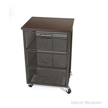 Load image into Gallery viewer, Mind Reader Rolling Storage Cart with 3 Drawers, File Storage Cart, Utility Cart, Office Cart Drawer Storage, Bathroom Storage