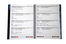 Load image into Gallery viewer, Password Book Keeper Black, Alphabetical Tabs, Spiral Bound, Removable Sheets, Journal Organizer Includes Website, Address, Username, Password - 10" x 7.6" by Re-Focus The Creative Office (Black)