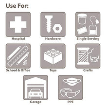 Load image into Gallery viewer, Akro-Mils 06705 TiltView Horizontal Plastic Organizer Storage System Cabinet with 5 Tilt Out Bins, (23-5/8-Inch Wide x 6-1/2-Inch High x 5-5/8-Inch Deep), Stone