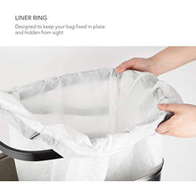 Load image into Gallery viewer, Ninestars DZT-50-13 Automatic Touchless Motion Sensor Oval Trash Can with Black Top, 13 gallon/50 L, Stainless Steel