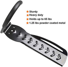 Load image into Gallery viewer, Dirza Bike Rack Garage Wall Mount Bike Hanger Storage System Vertical Bike Hook for Indoor Shed - Easily Hang/Detach - Heavy Duty Holds up to 65 lb with Screws Black