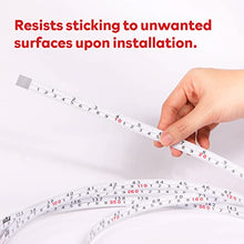 Load image into Gallery viewer, XFasten Tape Measure with Adhesive Back, 0.5-Inch x 12-Feet (2-Pack) Left to Right Peel and Stick Measuring Ruler Tape for Workbench, Woodworking, Sewing; Sticky Self-Adhesive Metal Measuring Tape