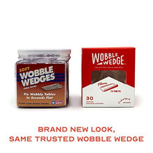 Load image into Gallery viewer, Wobble Wedges Flexible Plastic Shims, 30 Pack - Multi-Purpose Wedges for Home Improvement and Workplace - The Ideal Table Shims, Toilet Shims, and Furniture Levelers - Clear Wedges