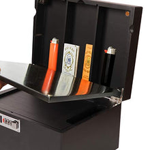 Load image into Gallery viewer, Next Level!! Black Wooden Stash Box with Rolling Tray for Herbs and Accessories, Store Grinders, Papers, Portable Organizer