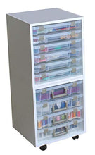 Load image into Gallery viewer, ArtBin 6855SC Super Satchel Cube - 15.5 x 16.75 x 15.625 in. Arts and Crafts Supply Storage with Pre-Drilled Holes, 6 Rail Set, Customizable, White