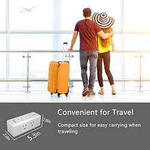 Load image into Gallery viewer, (2-Pack) Toldear 3 Prong Power Strip Wall Outlet Extender with 6 Outlets(3 Sided), Outlet Splitter with Rotating Plug, Multi Plug Outlet for Travel, Home, Dorm, Office, 1700 Joules (2, 3-Prong)