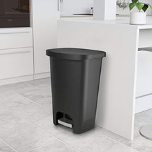 Load image into Gallery viewer, GLAD GLD-74030 Plastic Step Trash Can with Clorox Odor Protection of The Lid | 13 Gallon, 50 Liter, Black