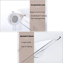 Load image into Gallery viewer, AOTENG STAR Storage Shoes Box Womens Mens Shoe Storage Display Box Plastic Foldable Stackable Shoe Container Clear Closet Shelf Shoe Organizer-3 Pack (Black, 3-Pack)