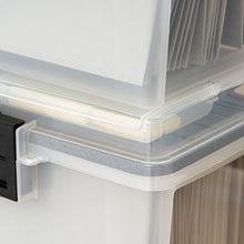 Load image into Gallery viewer, IRIS Letter Size Portable Weathertight File Box, 4 Pack, Clear