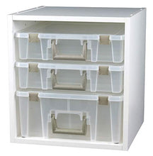 Load image into Gallery viewer, ArtBin 6855SC Super Satchel Cube - 15.5 x 16.75 x 15.625 in. Arts and Crafts Supply Storage with Pre-Drilled Holes, 6 Rail Set, Customizable, White