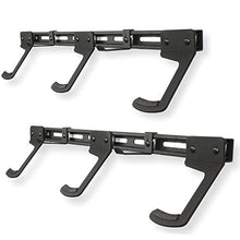 Load image into Gallery viewer, Koova Wall Mount Bike Storage Rack Garage Hanger for 6 Bicycles + Helmets | Fits All Bikes Even Large Cruisers / Big Tire Mountain Bikes | Heavy Duty Powder Coated Steel | Made In USA (6 Bike Rack)