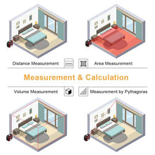 Load image into Gallery viewer, TOOLTOO Laser Tape Measure 2 in 1 - Digital Tape Measure with Multi-Measurement Modes - 16.5ft Tape Measure & 131ft Laser Measure with LCD Digital Display - Laser Distance Measure Rechargeable