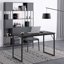 Load image into Gallery viewer, Coleshome 47 Inch Computer Desk, Modern Simple Style Desk for Home Office, Study Student Writing Desk,Black