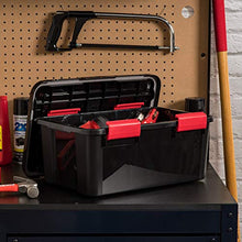 Load image into Gallery viewer, IRIS USA UCB-SS WEATHERTIGHT Storage Box, 19 Qt, Black/Red, 6 Pack