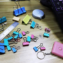 Load image into Gallery viewer, LOKiVE 114 Pcs Binder Clips,Mini Metal Binder Clips Paper Clips Assorted Sizes for Office,School & Home Supplies