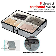 Load image into Gallery viewer, Under Bed Shoes Storage Organizer Bag Fits 12 Pairs Shoes and 4 Pairs Boots, Foldable Underbed Storage Bins Container for Kids, Men, Women Shoes Set of 2