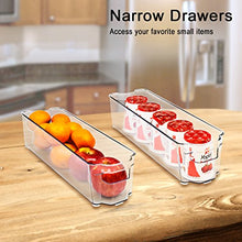 Load image into Gallery viewer, Sorbus Fridge Bins and Freezer Bins Refrigerator Organizer Stackable Food Storage Containers BPA-Free Drawer Organizers for Refrigerator Freezer and Pantry