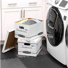 Load image into Gallery viewer, Bankers Box STOR/FILE Storage Boxes, Standard Set-Up, Lift-Off Lid, Letter/Legal, 6 Pack (0071303) , white