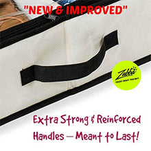 Load image into Gallery viewer, Woffit Under The Bed Shoe Organizer Fits 12 Pairs – Made with Sturdy & Breathable Materials – Set of 2 Underbed Storage Solution for Kids & Adults (Men & Women) Shoes