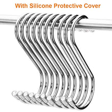 Load image into Gallery viewer, Heavy Duty S Hooks, Stainless Steel S Shaped Hooks for Hanging Kitchenware Pan Pots Utensils Closet Clothes Bags Towels Plants Kitchen Hooks Hanger, 3 inch(10 PCS)