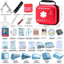 Load image into Gallery viewer, Compact First Aid Kit - Mini Survival Tools Box IFAK - Outdoor Medical Emergency Bag Lightweight for Emergencies at Home Car Camping Workplace Traveling Adventures Sports Hiking by deftget