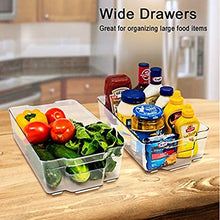 Load image into Gallery viewer, Sorbus Fridge Bins and Freezer Bins Refrigerator Organizer Stackable Food Storage Containers BPA-Free Drawer Organizers for Refrigerator Freezer and Pantry