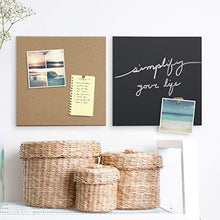 Load image into Gallery viewer, U Brands Square Magnetic Chalk Board, 14 x 14 Inches, Frameless, Black, Marker Included (468U00-04)