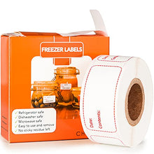 Load image into Gallery viewer, Removable Write-On Freezer Labels in Roll Dispenser, Food Date Storage Stickers for Refrigerator, Pantry, Kitchen & Home Organization, 1'' x 2'', Set of 300