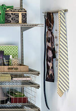 Load image into Gallery viewer, ClosetMaid 38053 14-Hook Tie & Belt Rack, Nickel