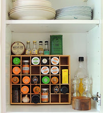Load image into Gallery viewer, Multikeep Adjustable Shelf - Spice Rack, Floating Shelf, Figurine Shelf, Shadow Box or Drawer Organizer - for Wall Mount, Counter, Cabinet or Drawers - Bamboo - Cookbook People