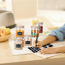 Load image into Gallery viewer, Glass Jars Set 8oz, Yibaodan 12 Set Spice Jars with Bamboo Airtight Lids and Labels, Food Cereal Storage Containers for Home Kitchen Tea Herbs Pasta Coffee Flour Herbs Grains