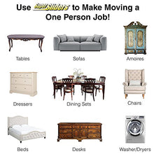 Load image into Gallery viewer, SuperSliders 4705195N Reusable Furniture Movers for Hardwood Floors – Quickly and Easily Move Any Item 3-1/2” x 6” Linen (4 Pack)
